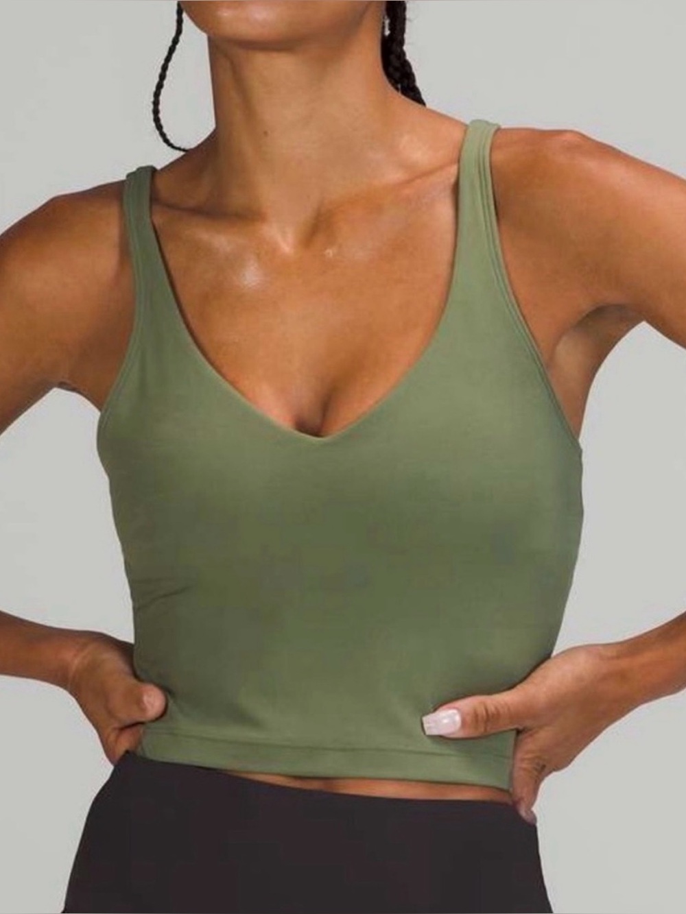 Bronze Green Align Tank Top
